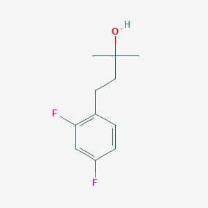 molecular formula C11H14F2O B7904829 4-(2,4-Difluorophenyl)-2-methylbutan-2-ol 
