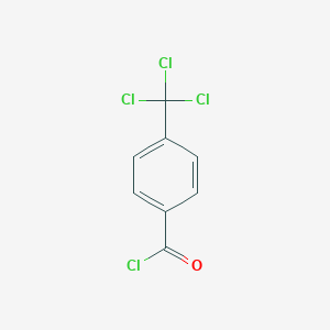 molecular formula C8H4Cl4O B079050 4-(Trichloromethyl)benzoyl chloride CAS No. 14815-86-2