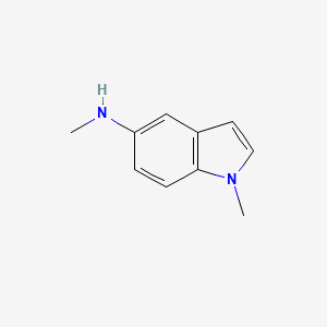 molecular formula C10H12N2 B7905247 N,1-Dimethyl-1H-indol-5-amine 