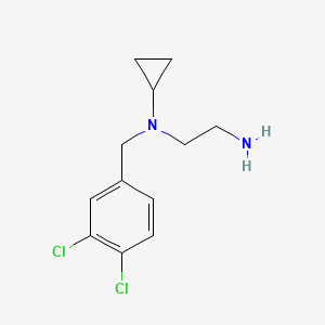 molecular formula C12H16Cl2N2 B7905392 N1-Cyclopropyl-N1-(3,4-dichlorobenzyl)ethane-1,2-diamine 