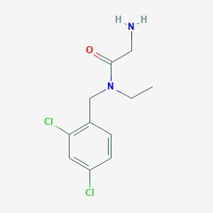 molecular formula C11H14Cl2N2O B7905395 2-Amino-N-(2,4-dichloro-benzyl)-N-ethyl-acetamide 