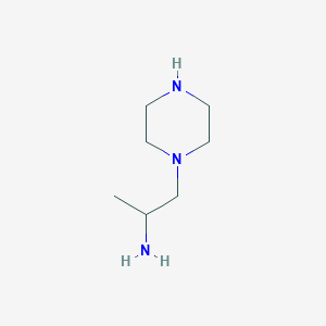 molecular formula C7H17N3 B7905445 a-Methyl-1-piperazineethanamine 3HCl 