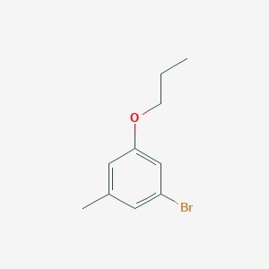 molecular formula C10H13BrO B7905458 1-Bromo-3-methyl-5-propoxybenzene 