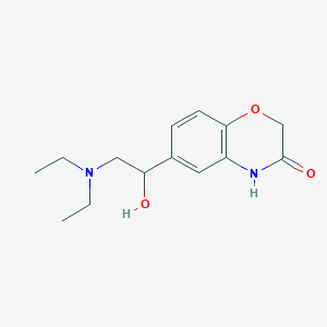 6-[2-(diethylamino)-1-hydroxyethyl]-4H-1,4-benzoxazin-3-one
