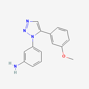 3-[5-(3-Methoxy-phenyl)-[1,2,3]triazol-1-yl]-phenylamine