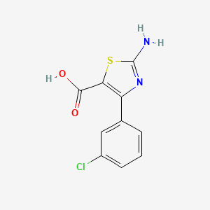 2-Amino-4-(3-chlorophenyl)-1,3-thiazole-5-carboxylic acid