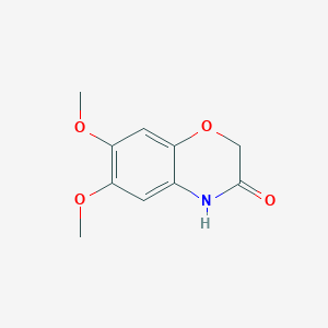 molecular formula C10H11NO4 B7905581 6,7-dimethoxy-4H-1,4-benzoxazin-3-one 