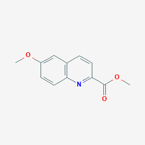 molecular formula C12H11NO3 B7905625 6-Methoxy-2-methoxycarbonylquinoline 