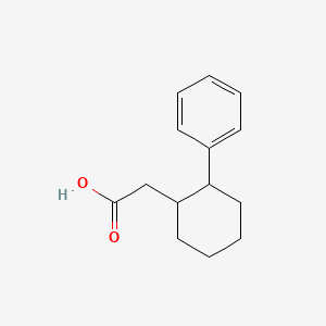 molecular formula C14H18O2 B7905631 (2-Phenylcyclohexyl)acetic acid CAS No. 65226-97-3