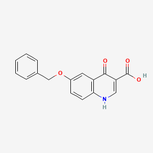 molecular formula C17H13NO4 B7905693 6-(Benzyloxy)-4-oxo-1,4-dihydroquinoline-3-carboxylic acid 