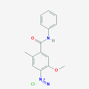 2-Methoxy-5-methyl-4-(phenylcarbamoyl)benzenediazonium;chloride