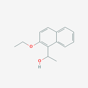 molecular formula C14H16O2 B7905724 1-(2-Ethoxynaphthalen-1-yl)ethanol 