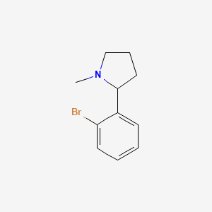 molecular formula C11H14BrN B7905890 2-(2-Bromophenyl)-1-methylpyrrolidine 
