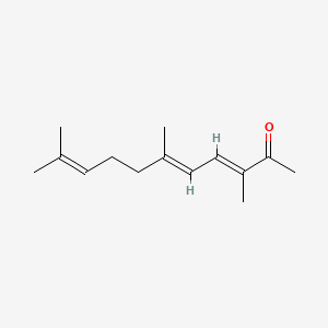 molecular formula C14H22O B7906511 3,5,9-Undecatrien-2-one,3,6,10-trimethyl- 