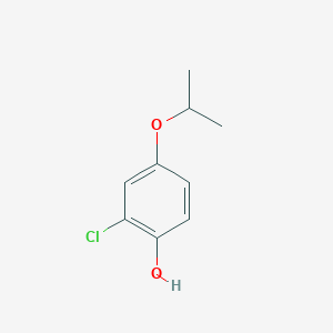 molecular formula C9H11ClO2 B7906575 2-Chloro-4-(propan-2-yloxy)phenol 