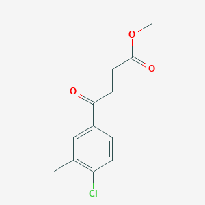 molecular formula C12H13ClO3 B7906625 Methyl 4-(4-chloro-3-methylphenyl)-4-oxobutyrate 
