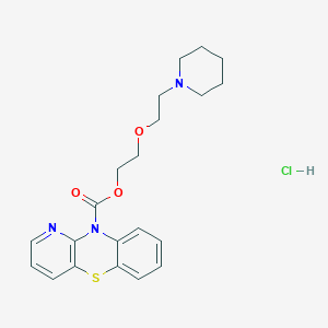 molecular formula C21H26ClN3O3S B079067 Pipazethate Hydrochloride CAS No. 14056-67-8