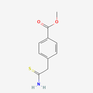 molecular formula C10H11NO2S B7906816 Methyl 4-(2-amino-2-thioxoethyl)benzoate 