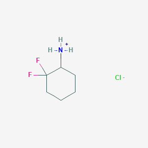 molecular formula C6H12ClF2N B7906869 (2,2-Difluorocyclohexyl)azanium;chloride 