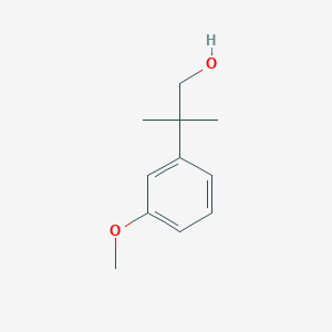 molecular formula C11H16O2 B7906980 2-(3-Methoxyphenyl)-2-methylpropan-1-ol CAS No. 17653-95-1