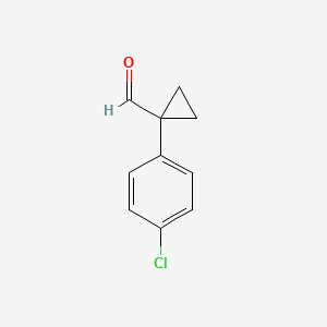molecular formula C10H9ClO B7906994 1-(4-Chlorophenyl)cyclopropanecarbaldehyde CAS No. 100845-90-7