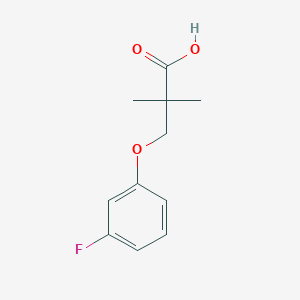 3-(3-Fluorophenoxy)-2,2-dimethylpropanoic acid