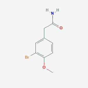 molecular formula C9H10BrNO2 B7907134 2-(3-Bromo-4-methoxyphenyl)acetamide 