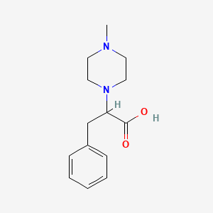 2-(4-Methylpiperazin-1-yl)-3-phenylpropanoic acid