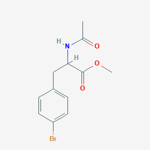 molecular formula C12H14BrNO3 B7907191 Methyl 3-(4-bromophenyl)-2-acetamidopropanoate 