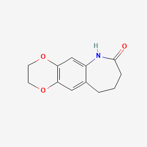 molecular formula C12H13NO3 B7907204 4,7-Dioxa-11-azatricyclo[8.5.0.0^{3,8}]pentadeca-1,3(8),9-trien-12-one 