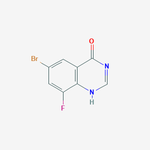 molecular formula C8H4BrFN2O B7907227 6-bromo-8-fluoro-1H-quinazolin-4-one 