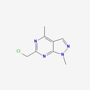 6-(chloromethyl)-1,4-dimethyl-1H-pyrazolo[3,4-d]pyrimidine