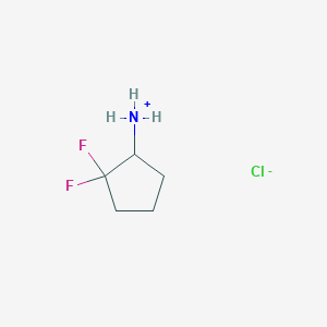 (2,2-Difluorocyclopentyl)azanium;chloride
