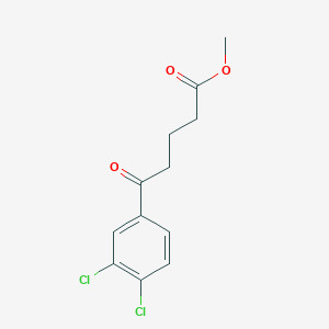 molecular formula C12H12Cl2O3 B7907267 Methyl 5-(3,4-dichlorophenyl)-5-oxovalerate CAS No. 1443311-62-3