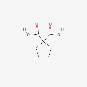 molecular formula C7H10O4 B7907297 Cyclopentane-1,1-dicarboxylic acid CAS No. 80481-96-5