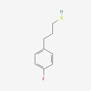 molecular formula C9H11FS B7907344 3-(4-Fluorophenyl)propane-1-thiol 
