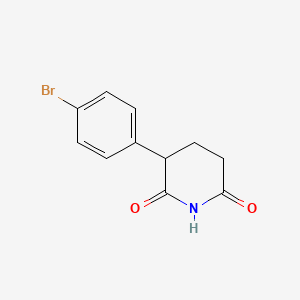 molecular formula C11H10BrNO2 B7907494 3-(4-Bromophenyl)piperidine-2,6-dione 