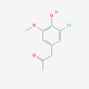 molecular formula C10H11ClO3 B7907570 (5-Chloro-4-hydroxy-3-methoxyphenyl)acetone 