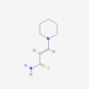 molecular formula C8H14N2S B7907580 (2E)-3-(piperidin-1-yl)prop-2-enethioamide 