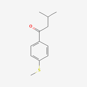 1-Butanone, 3-methyl-1-[4-(methylthio)phenyl]-