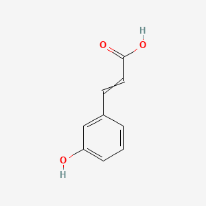molecular formula C9H8O3 B7907644 3-(3-Hydroxyphenyl)-2-propenoic acid 