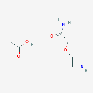2-(Azetidin-3-yloxy)acetamide; acetic acid