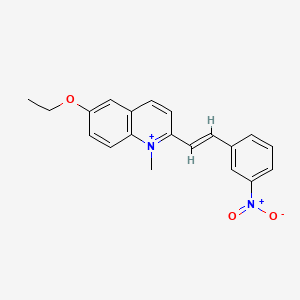 6-Ethoxy-1-methyl-2-(m-nitrostyryl)quinolinium