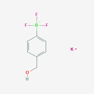 molecular formula C7H7BF3KO B7907824 potassium;trifluoro-[4-(hydroxymethyl)phenyl]boranuide 