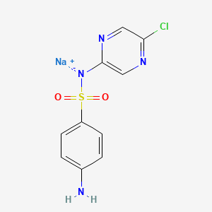 molecular formula C10H8ClN4NaO2S B7907927 Sulfachloropyrazine (sodium) CAS No. 71720-40-6