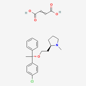 but-2-enedioic acid;(2R)-2-[2-[(1R)-1-(4-chlorophenyl)-1-phenylethoxy]ethyl]-1-methylpyrrolidine