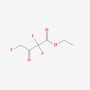 molecular formula C6H7F3O3 B7908128 Ethyl 2,2,4-trifluoro-3-oxobutanoate 