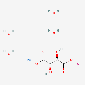 molecular formula C4H12KNaO10 B7908141 Potassium sodium tartrate tetrahydrate 