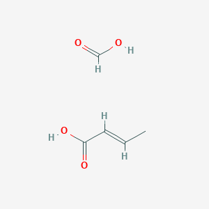 molecular formula C5H8O4 B7908176 (E)-but-2-enoic acid;formic acid 
