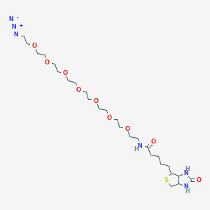 molecular formula C26H48N6O9S B7908588 alpha-Biotin-omega-azido hepta(ethylene glycol) 